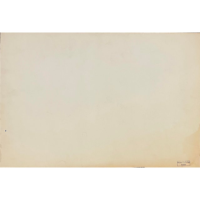 Mid-Century Modern 1950s Robert Colborne New York City Watercolor For Sale - Image 3 of 4