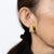 Cartier 70s Vintage Cartier Earrings 18k Yellow Gold Textured Clip on Sculptural Jewelry For Sale - Image 4 of 4