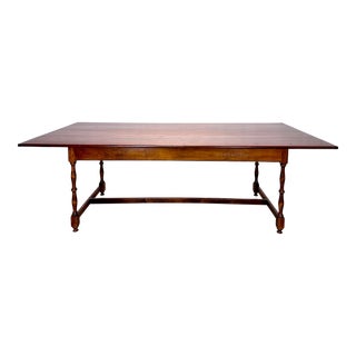 Vintage D R Dimes Pine Country Farm Dining Table—Seats 8 For Sale
