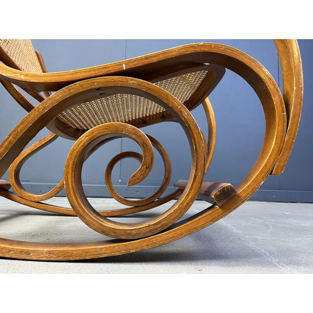 Vintage Thonet Rocking Chairs, 1960s For Sale - Image 6 of 13