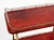 Large Vintage Red Goatskin Serving Bar Cart by Aldo Tura, 1960s For Sale - Image 9 of 18