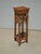 1990s Vintage French Counry Bamboo Rattan Plant Stand ~ Side Table For Sale - Image 5 of 14