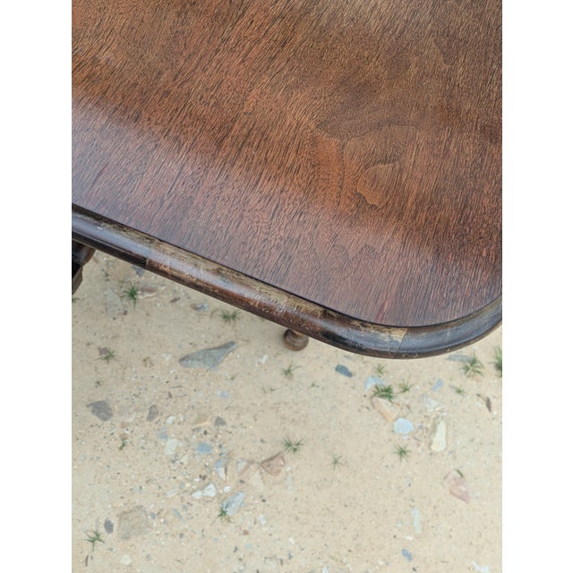 Antique Gate Leg Drop Leaf Dining Table For Sale - Image 11 of 11