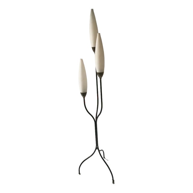French Floor Lamp from Maison Lunel, 1950 For Sale