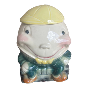 Mid Century Brush McCoy Pottery Humpty Dumpty Beanie Hat, W18 Cookie Jar