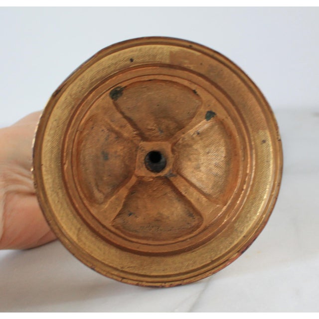 Vintage Bronze Freestanding Crucifix For Sale - Image 10 of 11