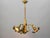 Gilt Metal Three-Light Chandelier by Hans Kögl, 1970s For Sale - Image 4 of 18