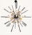 Metal Sputnik Light with 30 Clear Glass Prisms from Justfurnituress SRL For Sale - Image 7 of 10