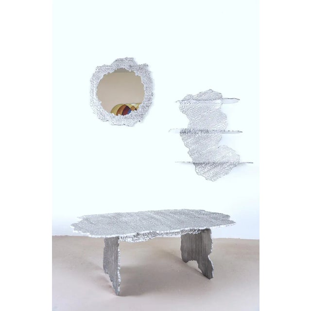 Gray Crust Mirror by Transnatural For Sale - Image 8 of 13