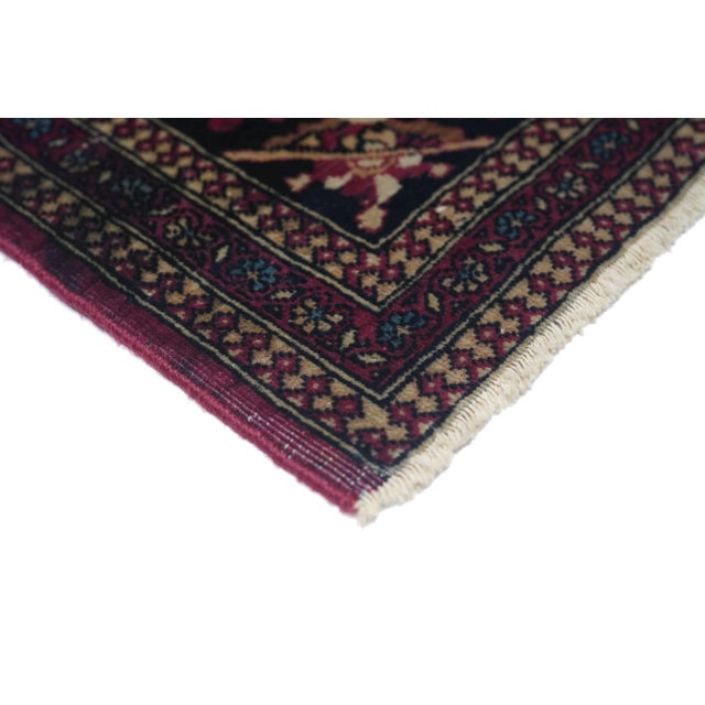 Textile 18th Century Antique Persian Isfahan Rug-4′3″ × 6′10″ For Sale - Image 7 of 12