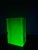 Karlsbad Uranium Glass Vase with Hand-Engraved Floral Décor by Moser, Czechoslovakia, 1920s For Sale - Image 4 of 13