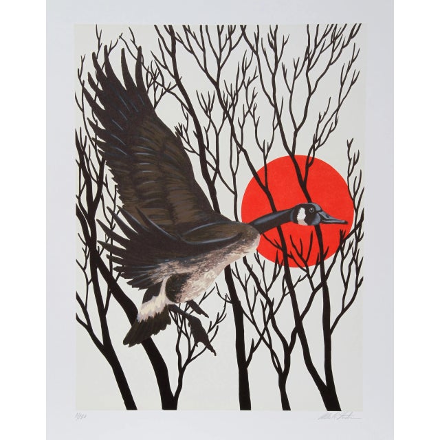 Modern Allen Friedman, Sunset Goose, Lithograph For Sale - Image 3 of 3