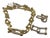 Chain Link Braclet With Cz Closure Plus Earrings, 3 Pieces For Sale