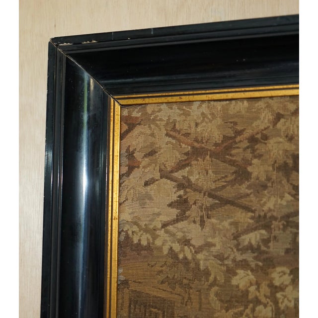 Large French Napoleon III Embroidered Tapestry, 1860s For Sale - Image 13 of 17