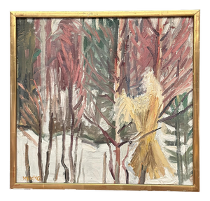 M. Niklas, Winter Landscape, 1960s, Oil on Canvas, Framed