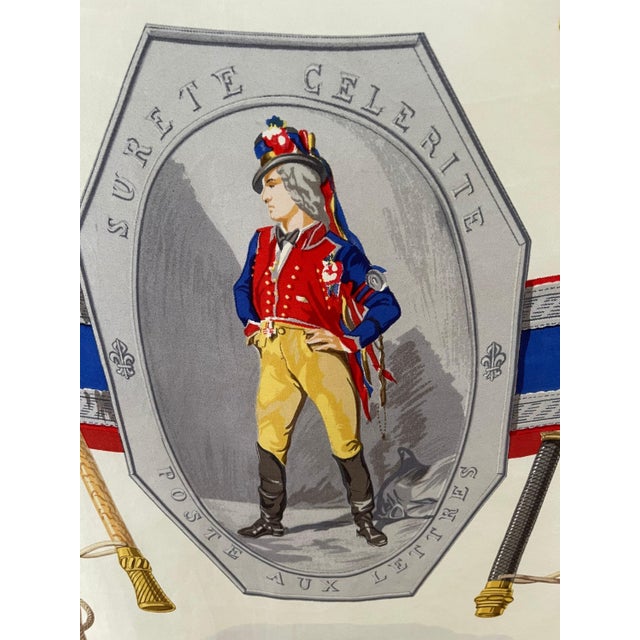 Contemporary Hermès Letter Post 1957 Grygkar Hugo Silk Scarf For Sale - Image 3 of 9