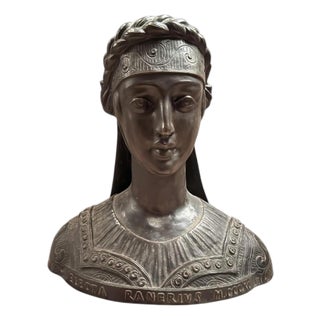 Grand Tour Style Bust of a Classical Lady, 20th Century, Bronze For Sale