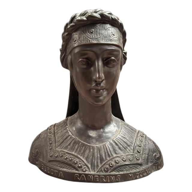 Grand Tour Style Bust of a Classical Lady, 20th Century, Bronze For Sale