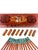 Contemporary Asian Modern Vietnamese Wooden Chopsticks for 8 With Green Mother of Pearl Marbled Tips Decorative Storage Box and Coordinating Rests - 25 pcs For Sale - Image 3 of 10