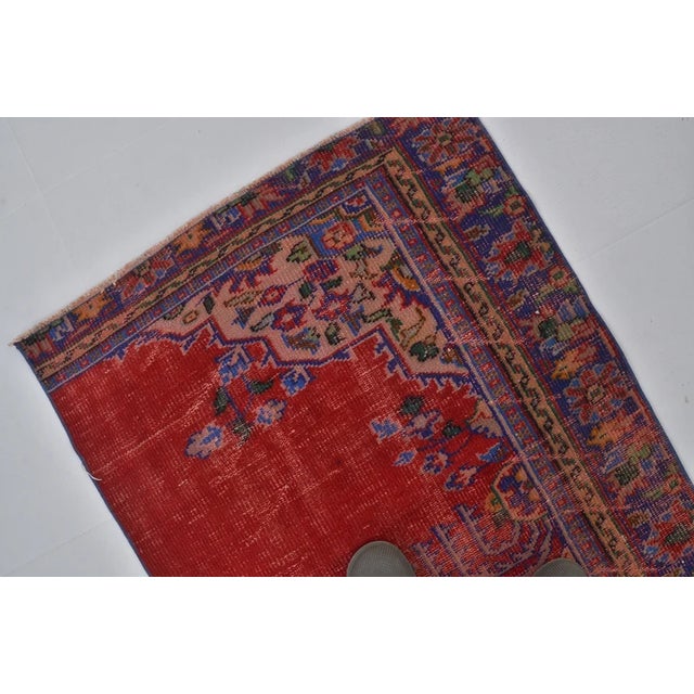 1950s Vintage Turkish Runner Rug For Sale - Image 5 of 10