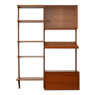 1960s Poul Cadovius Two Bay Wall Mounted Shelving Unit For Sale