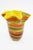 Glass Large Italian Multicolored Swirl Fazzoletto Murano Glass Vase, 1970s For Sale - Image 7 of 7
