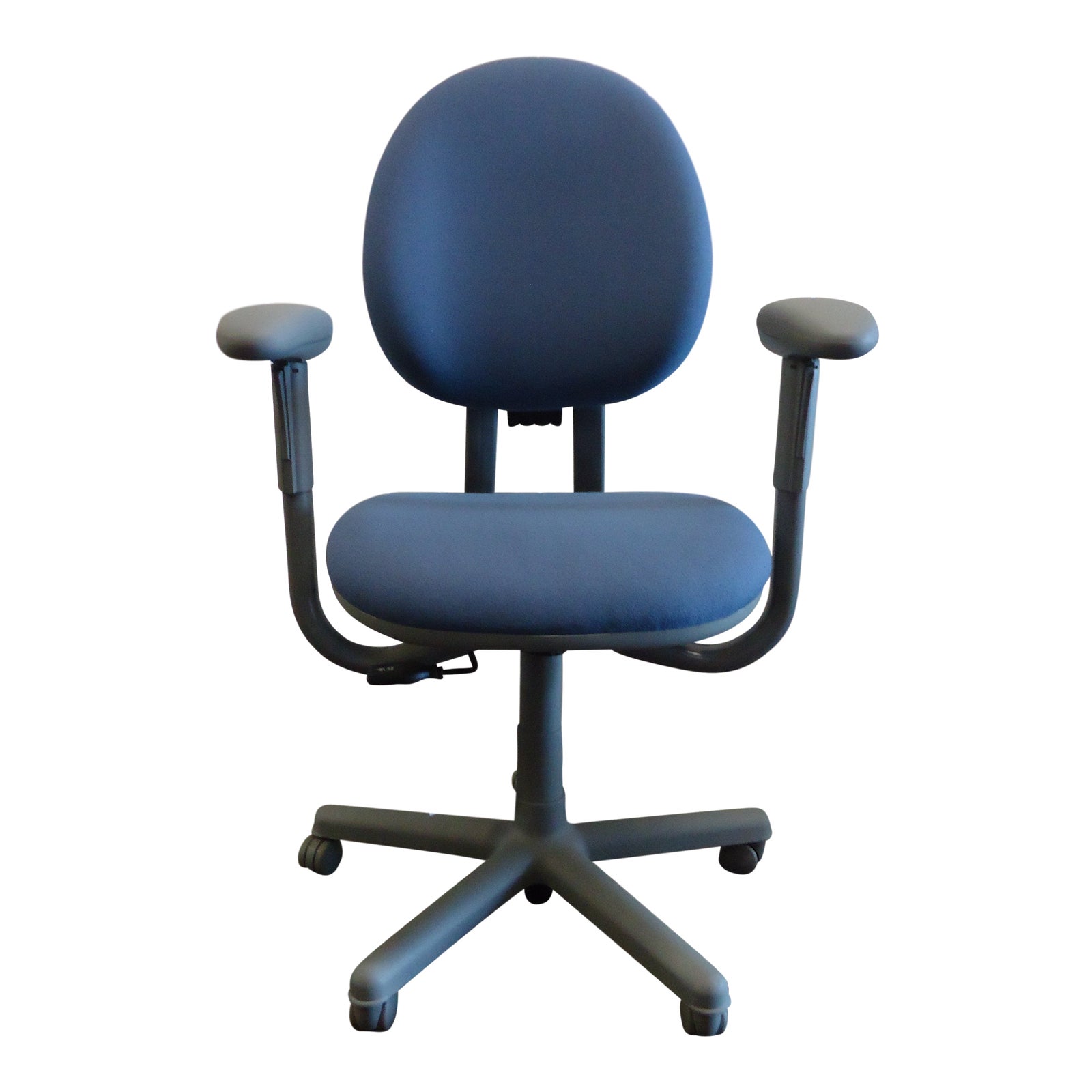 Modern Steelcase Criterion Blue Ergonomic Office Desk Chair Chairish