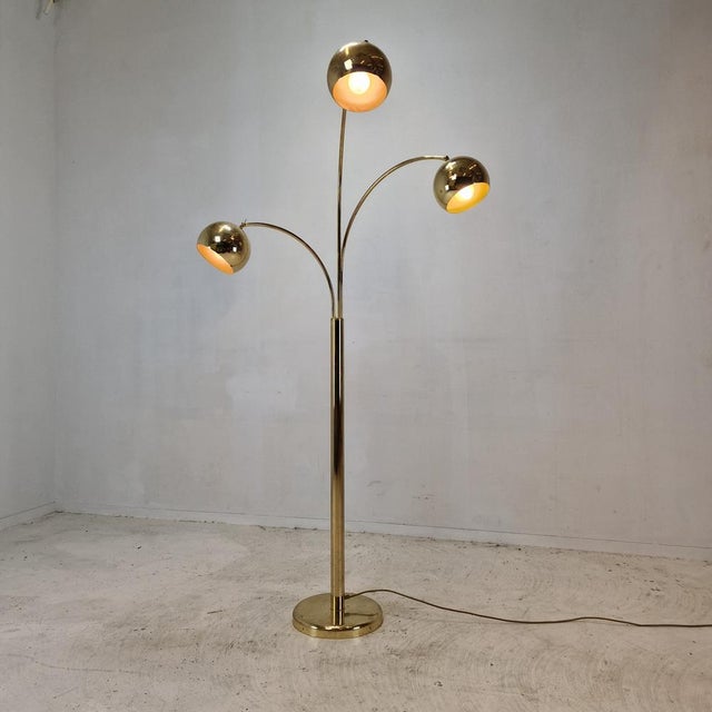 Brass Floor Lamp, Germany, 1970s For Sale - Image 6 of 16