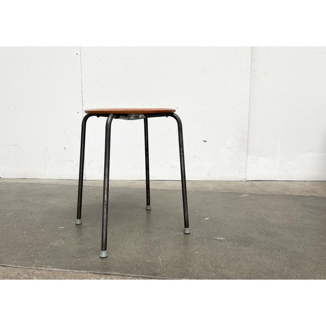 Mid-Century Modern Danish Teak Stool, 1960s For Sale - Image 14 of 18