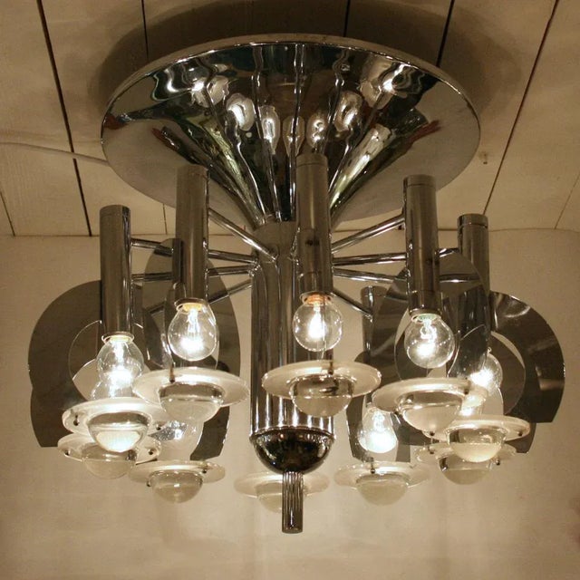 Ceiling Light by Gaetano Sciolari, 1970s For Sale - Image 7 of 9