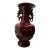 Antique 19th C Chinese Sang De Boeuf Oxblood Flambe Hu Vase - Dragon Handles For Sale
