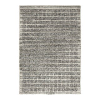 Contemporary High-Low Striped Gift-Sized Bamboo by Rug & Kilim, India For Sale