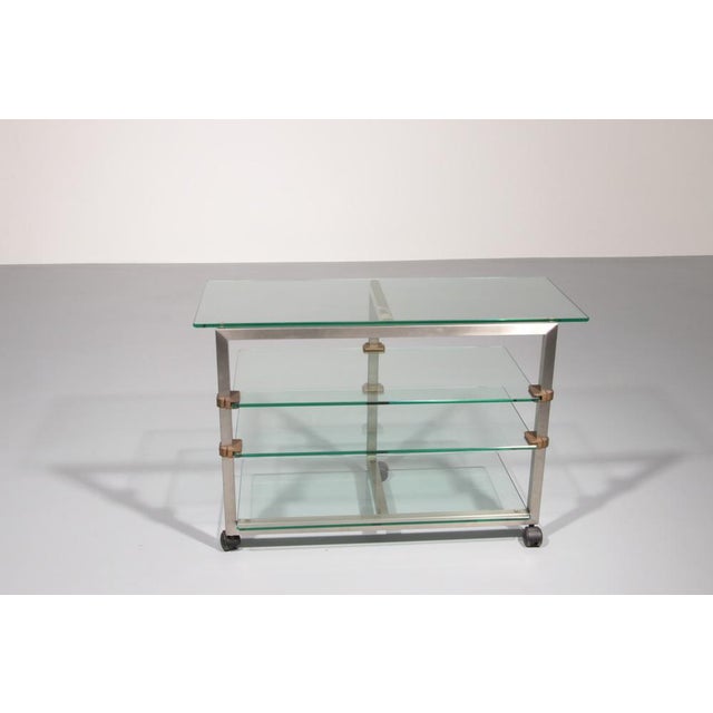 Side Table on Wheels from Peter Ghyczy, 1970s For Sale - Image 12 of 16