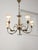 French Art Deco Brass Chandelier, 1930s For Sale - Image 5 of 14