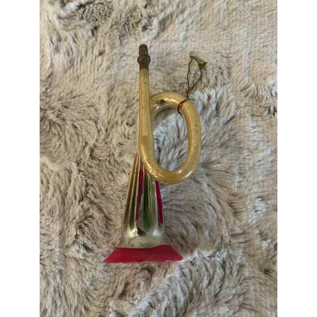 Antique French Horn Christmas Ornament For Sale - Image 4 of 6