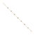 Metal Minimalist 14k Yellow Gold Bezel Set Uncut Diamond Station Chain Bracelet For Sale - Image 7 of 18