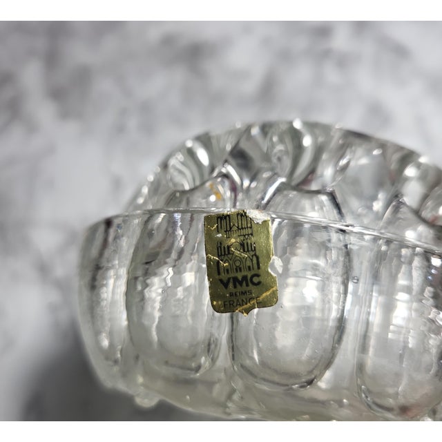 Vintage Flower Frog, Crystal Frog,. Original sticker marked "Etains Du Manoir Paris France." Will make a beautiful vessel...