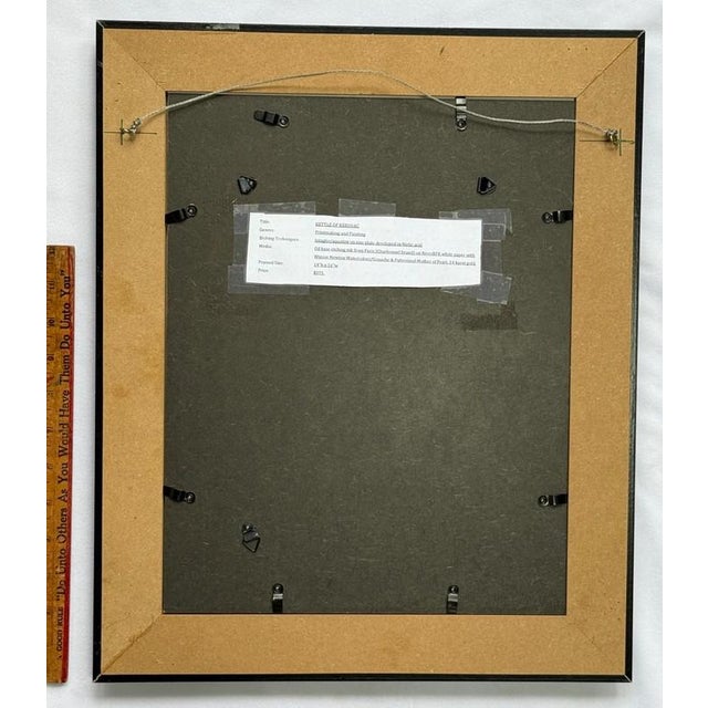 Late 20th Century Late 20th Century Jerry Difalco (1952-2021) Kettle of Kerouac Signed Painting & Etching Print 1/1 Artist's Proof For Sale - Image 5 of 6