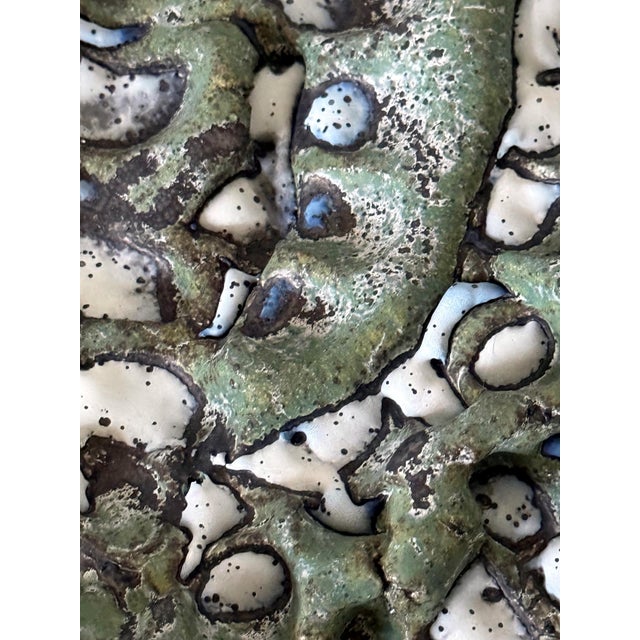 Large Japanese Contemporary Stoneware Glazed Plate by Satoru Hoshino For Sale - Image 9 of 15