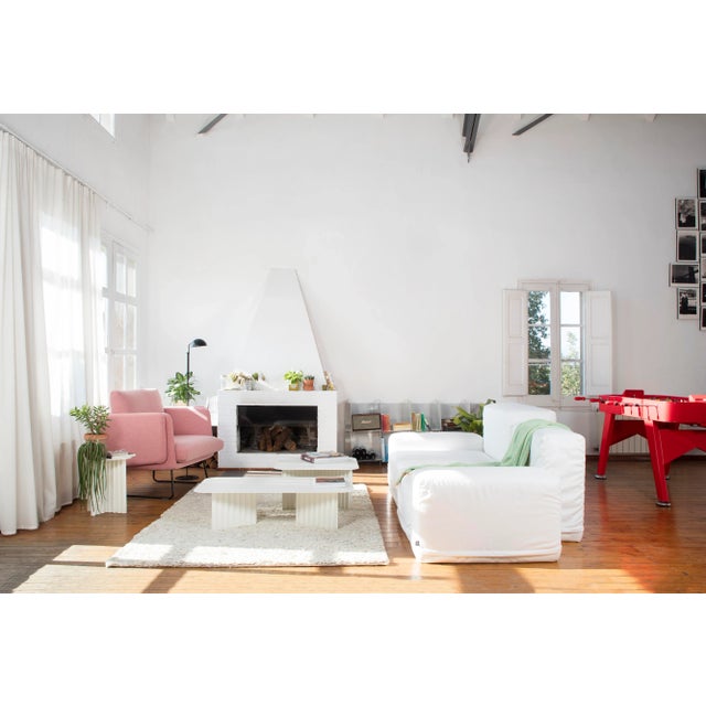 RS Barcelona Plec Large Steel Table, White For Sale - Image 4 of 11