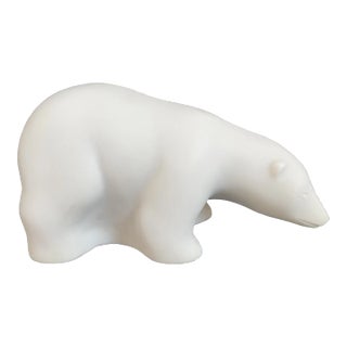 Heavy Resin Modern Abstract Art Polar Bear Sculpture For Sale