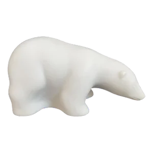 Heavy Resin Modern Abstract Art Polar Bear Sculpture