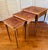 Folk Art 1950s Vintage Peruvian Leather Top Nesting Tables- Set of 3 For Sale - Image 3 of 11