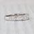 0.70ctw Diamond Wedding Band 14k White Gold Size 5.5 Stackable Anniversary Ring For Sale In Greensboro - Image 6 of 8