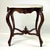 Beautiful Victorian era Rococo Revival parlor table featuring a beautifully figured, white-and-grey veined marble top with...