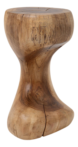 Walnut Sculptural Side Table by Logniture