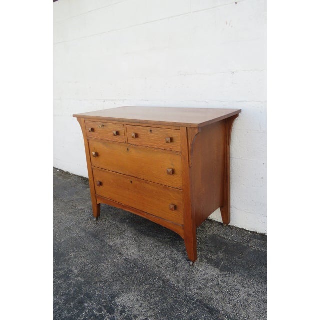 This magnificent Dresser is made of wood, solid wood, solid oak, and veneer. This classic Dresser was made in the early...