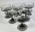 Smoky Grey Champagne Coupes- Set of Six For Sale - Image 6 of 12
