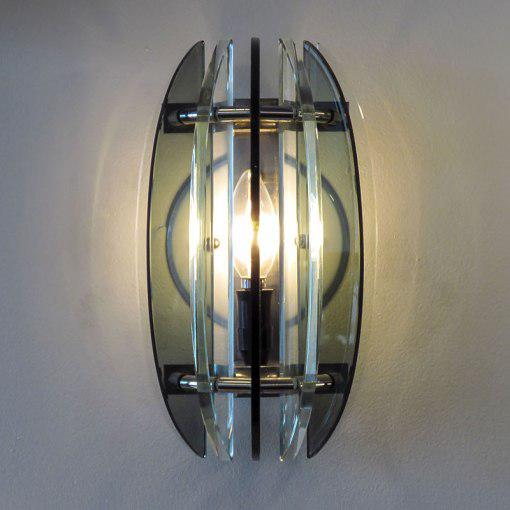 Italian Glass Wall Lights by Veca a Pair Chairish