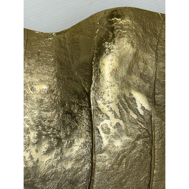 Z Gallerie Gold-Tone Metal Leaf Tray For Sale In San Francisco - Image 6 of 11